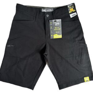 Lee Boys Grafton Shorts Size 12 Adjustable Black Performance Water Repellent NWT